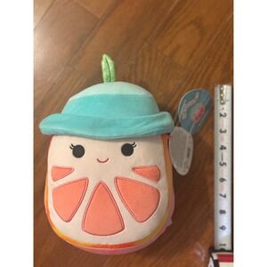 Squishmallows Kalmette Grapefruit Plush Toy Stuffed Animal 8 inch